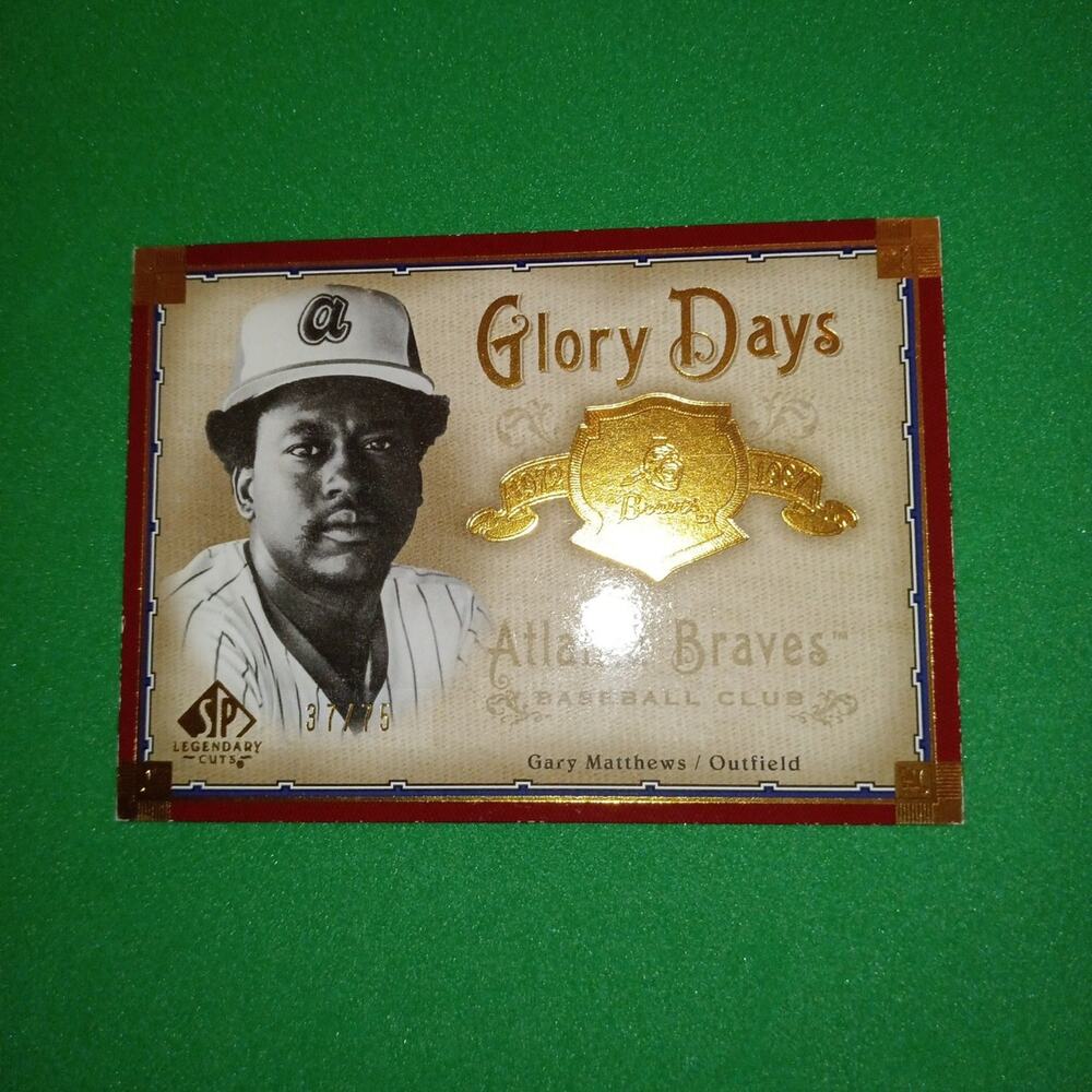 Gary Mathews #GD-GM Glory Days 2005 SP Legendary Cuts Upper Deck SP 37/75